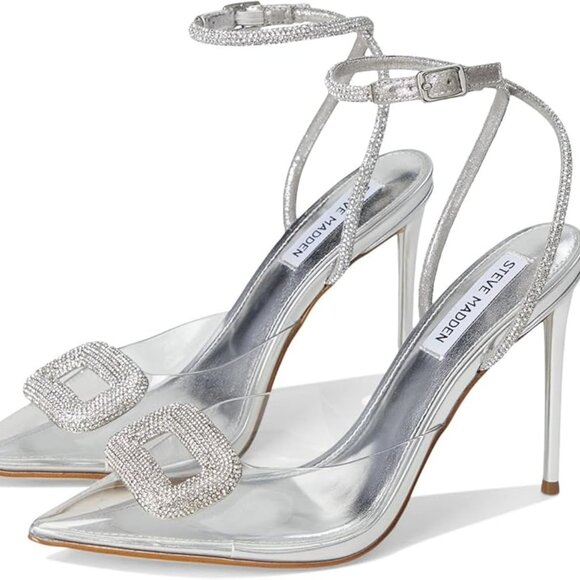 Steve Madden Shoes - Steve Madden Clear Crystal Vienna Pump Stiletto Size 8.5 New $120